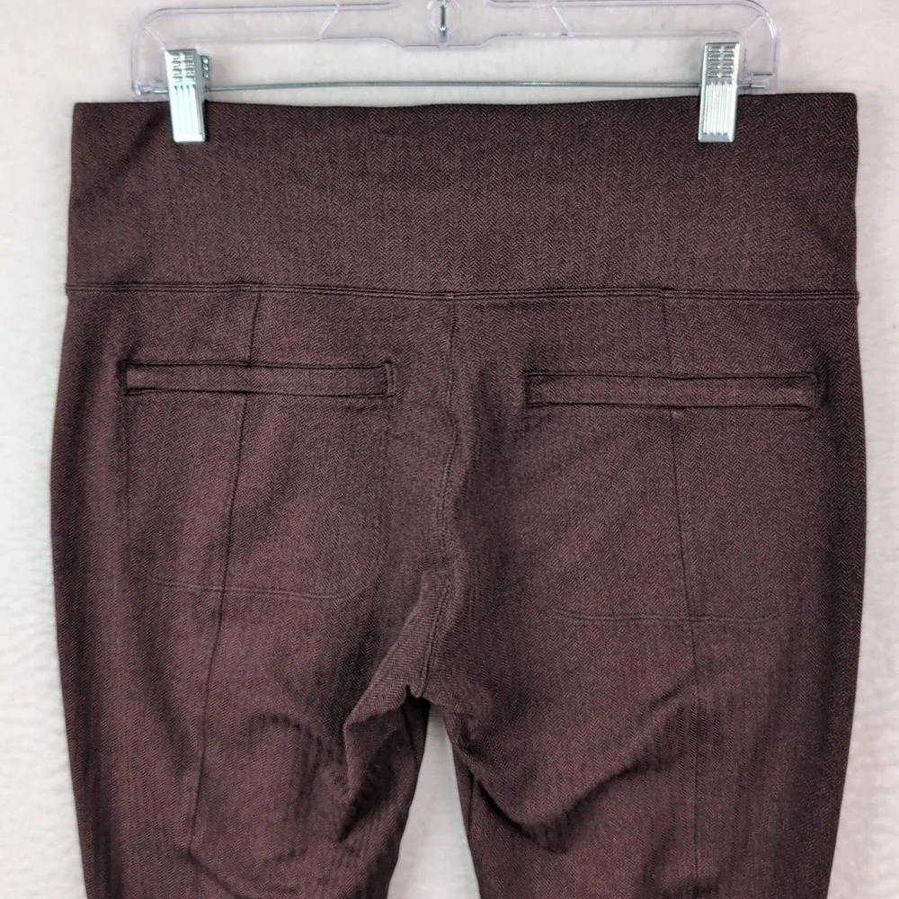 Athleta Delancey Herringbone Tight Women's XL Brown Leggings